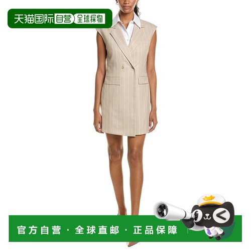 自营Kenneth Cole Twofer西装外套连衣裙-棕色 美国奥莱直发