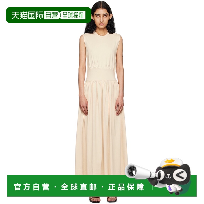 1h可退 香港直邮潮奢 TOTÊME 女士 灰白色无袖连衣裙 242WRD1783F