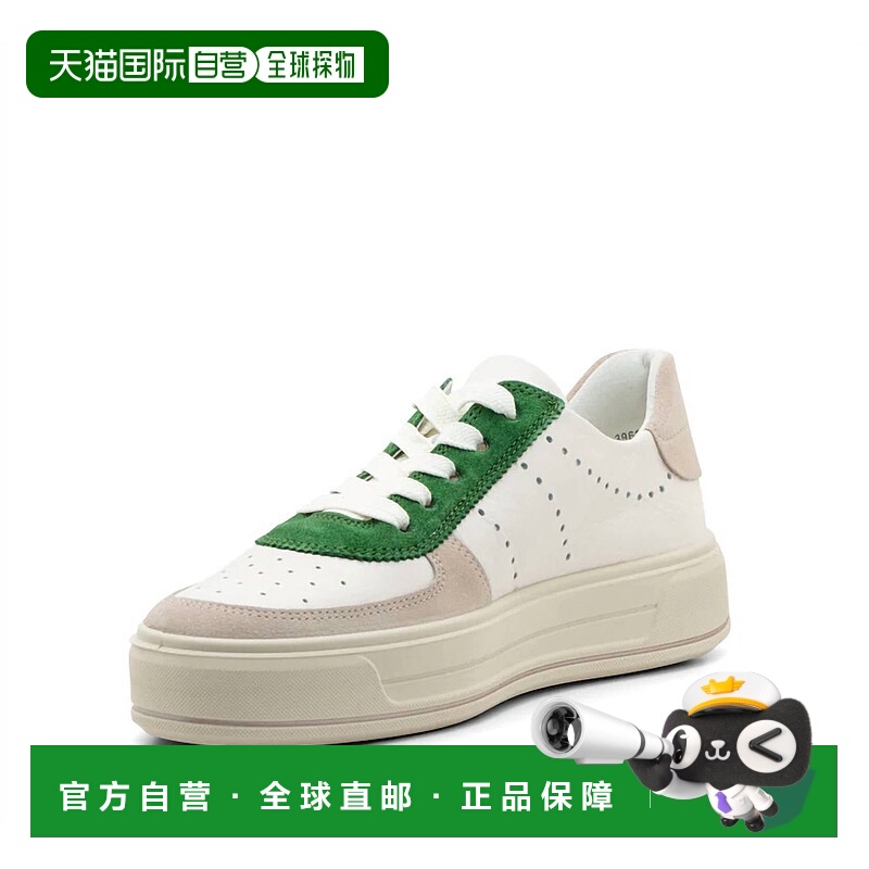 自营 ara卡尔加里女式运动鞋，贝壳/奶油/草色 美国奥莱直发厚底