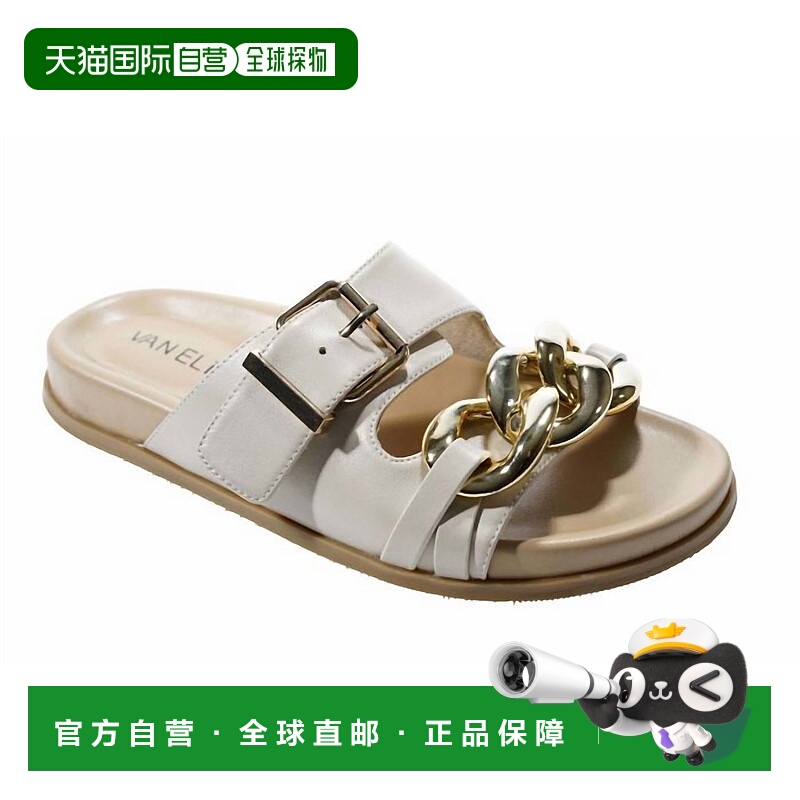 自营vaneli女式Farasy纳帕拖鞋凉鞋,软米色 美国奥莱直发
