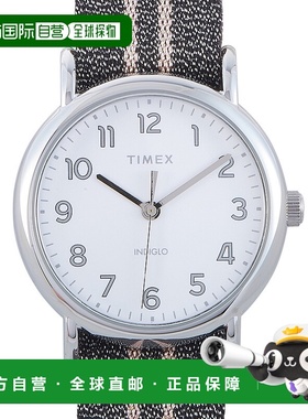 自营 Timex Weekender 38 毫米灰色金属表带手表 TW2R92200 美国