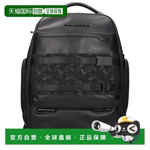 Leather black Men Backpacks 美国奥莱直发 自营Piquadro