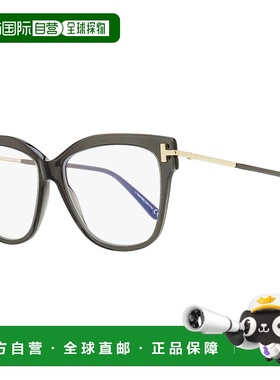 自营 Tom Ford 女士蓝框眼镜 TF5704B 020 灰色/金色 54 毫米 - 0