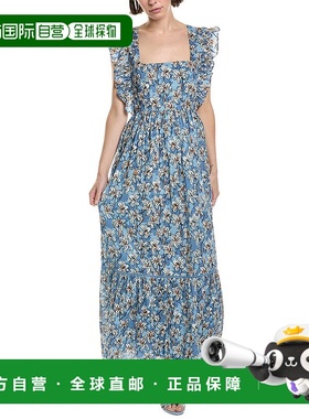 自营 Ro's Garden Priscila Maxi连衣裙-蓝色 美国奥莱直发长裙