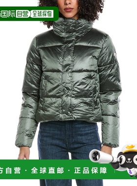 自营NOIZE Crop Puffer Jacket - green 美国奥莱直发