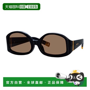 自营Jacquemus Sunglasses Geometric Full Rim, Shiny Black Fra