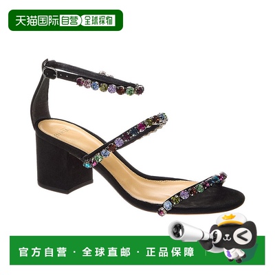 自营 Alexandre Birman Alexa Crystals 60绒面凉鞋-黑色 美国奥