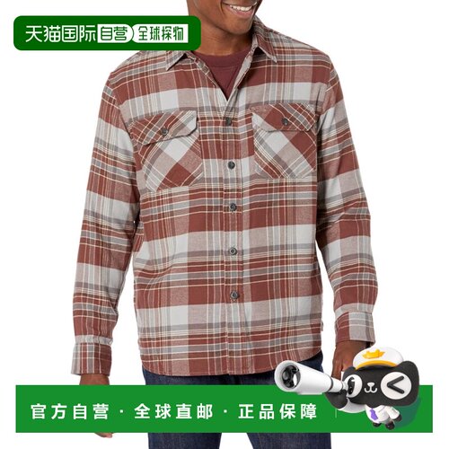 自营Pendleton Men's Burnside Flannel Shirt - Rust Coffee Pla