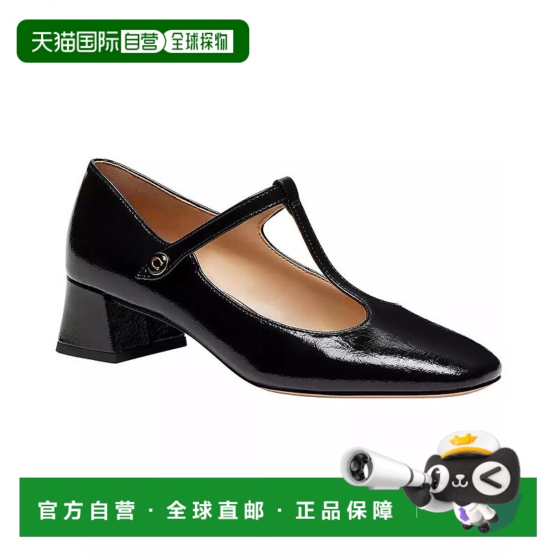 1h可退 【美国直邮】coach 女士 时尚休闲鞋蔻驰粗跟玛丽珍鞋