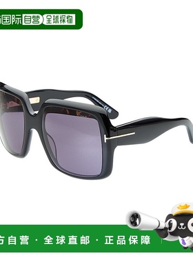 自营Tom Ford女式极光55mm太阳镜-黑色 美国奥莱直发汤姆福特