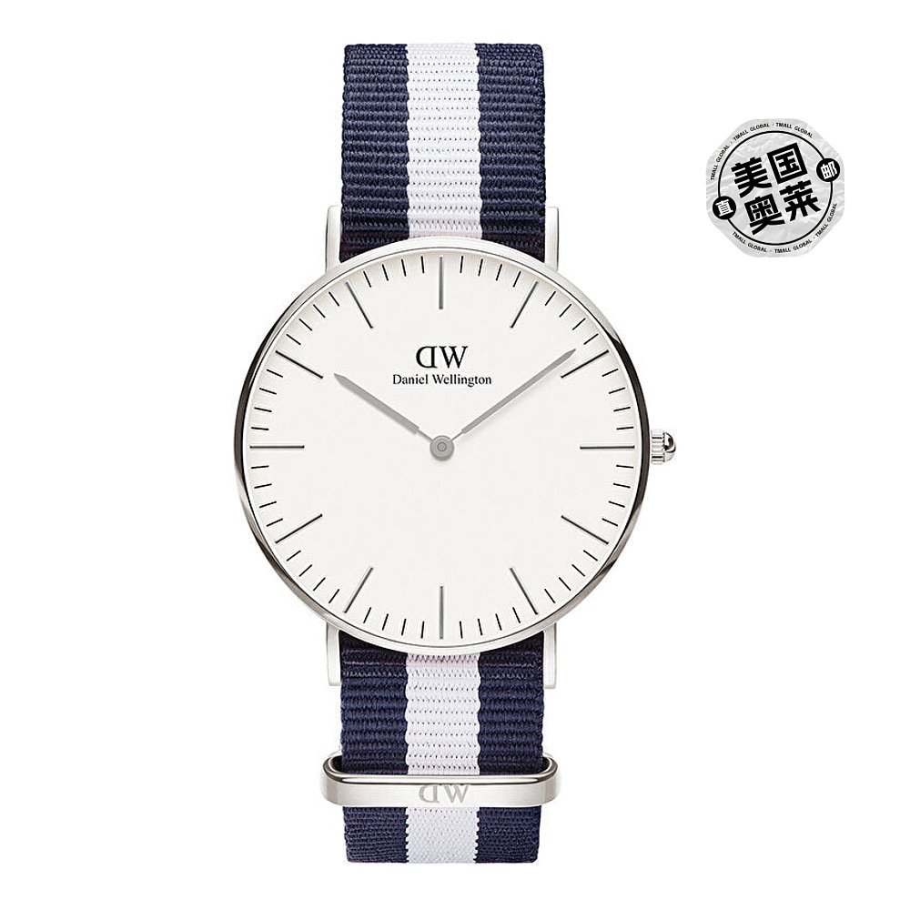 Daniel Wellington 中性款 36 毫米蓝色石英腕表 DW00600047 - 蓝