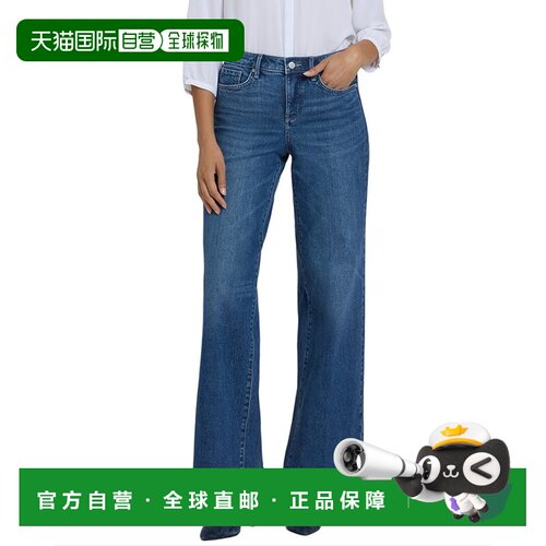 自营NYDJ Teresa Dame Wide Leg Jean - Blue 牛仔裤美国直发奥莱