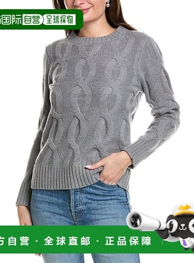 自营 Sail to Sable 粗绞花羊毛混纺毛衣 - 灰色 美国奥莱直发