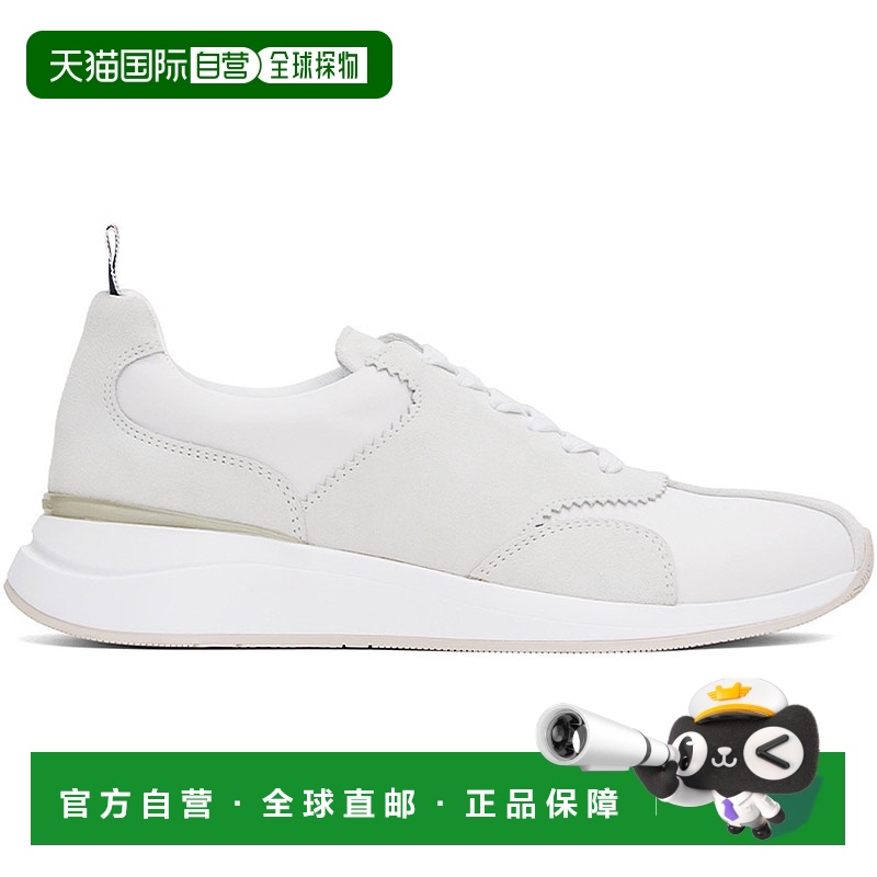 1h可退 香港直邮潮奢 Thom Browne 汤姆 布朗 男士 白色 & 灰色 S