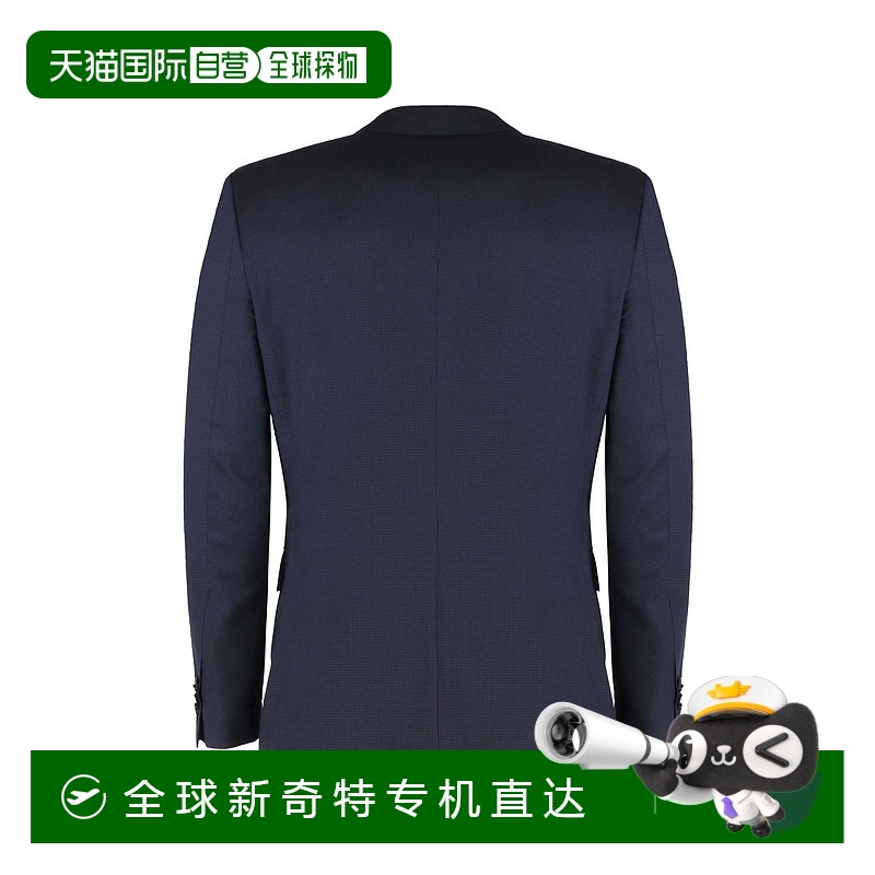 1h可退 香港直邮潮奢 BOSS 波士 男士 THREE-PIECES 弹力羊毛套装