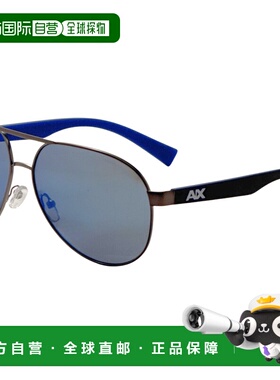 自营Armani Exchange Men's 61 mm Grey Sunglasses - matte gunm