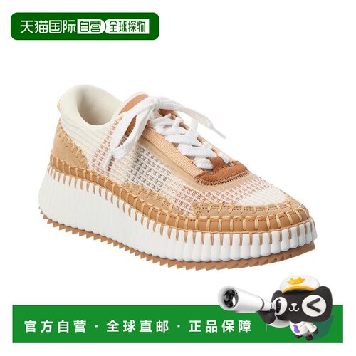 自营Chloe Nama Sneaker - brown 美国奥莱直发厚底女鞋