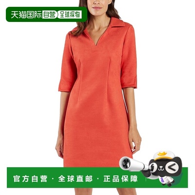 自营 Jude Connally Michelle衬衫连衣裙-红色 美国奥莱直发