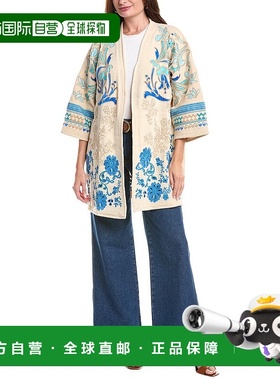 自营 johnny was约翰尼是比亚和服-白色 美国奥莱直发外套开衫