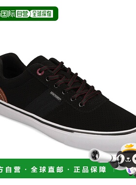 自营Dockers男式霍布斯休闲运动鞋-黑色/酒红色 美国奥莱直发
