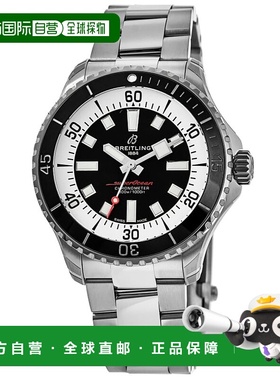 自营breitling百年灵Superocean全自动44黑色表盘不锈钢男士手表A