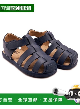 自营Old Soles水上儿童皮革凉鞋-蓝色 美国奥莱直发