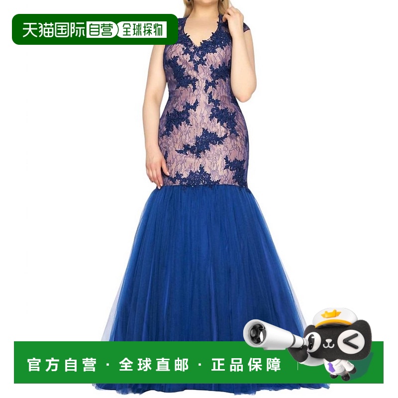 自营 mac duggal美人鱼舞会礼服 - 午夜加大码 - 午夜 美国奥莱直