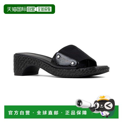 自营Donald Pliner Rodeo Leather Sandal - black 美国奥莱直发