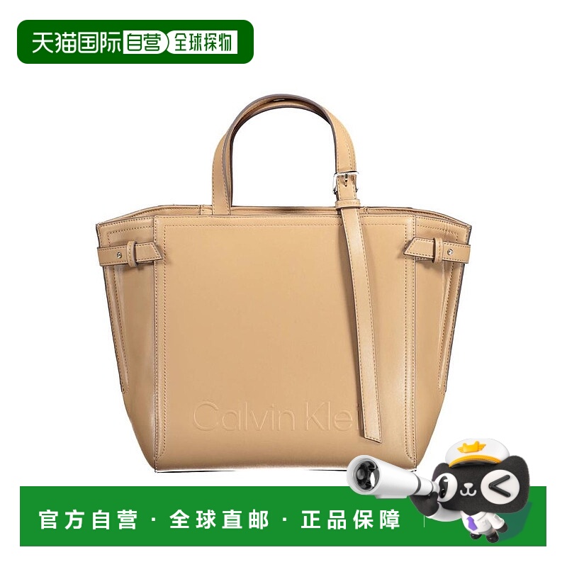 【美国直邮】Calvin Klein/凯文克莱女士单肩包拉链徽标时尚百搭