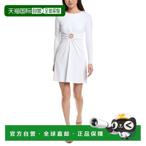 自营susana monaco Center Circle Dress - white 美国奥莱直发