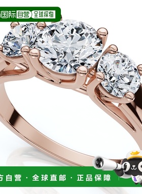 自营pompeii31Ct Three Stone Diamond Engagement Ring 14k Gold