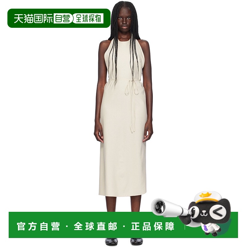 1h可退 香港直邮潮奢 Baserange 女士 灰白色 Apron 连衣裙 DRAP