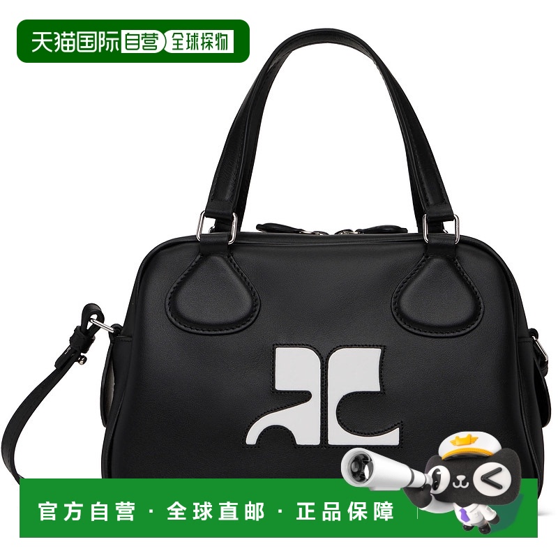 1h可退 香港直邮潮奢 Courreges 女士 黑色 Reedition 系列 Leath