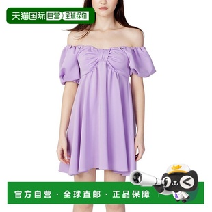 Short Women 自营Aniye purple Polyester Dress 美国奥莱
