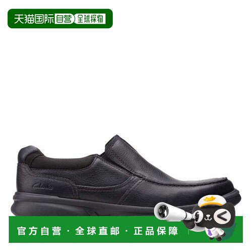 自营Clarks Bradley黑色皮革免费 美国奥莱直发