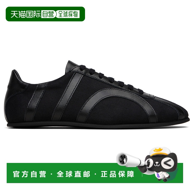 1h可退 香港直邮潮奢 TOTÊME 女士 黑色运动鞋 253WAS0233FB0402