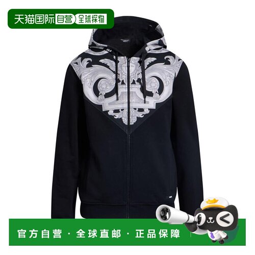 1h可退 【美国直邮】versace/范思哲 男士 帽衫运动夹克衫卫衣