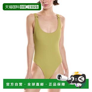 自营 Volcom So Current One Piece-绿色 美国奥莱直发泳衣
