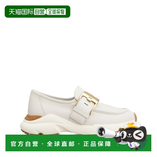 自营tod'sSlip-On Sneakers With Gold-Tone Buckle - white 美国