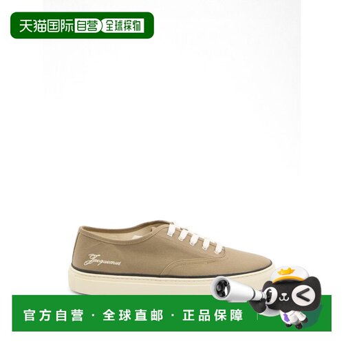 自营jacquemusCotton Low-Top Sneakers with Embroidered Logo -