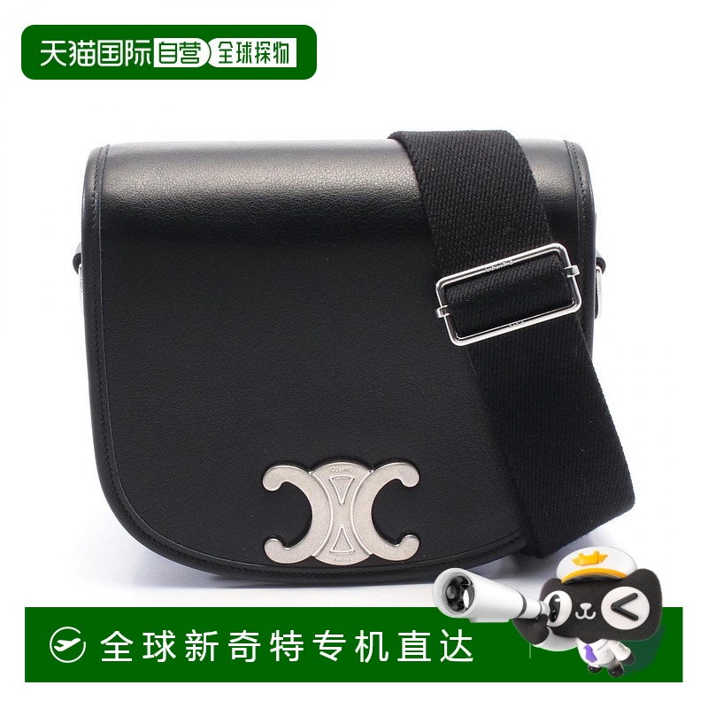 自营 Celine皮革单肩包-黑色 【美国奥莱】直发