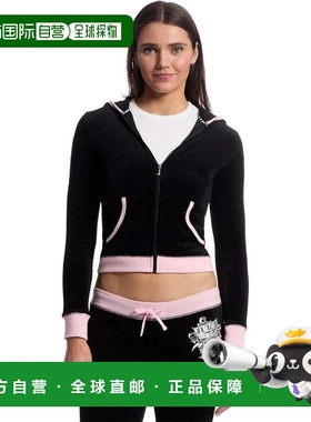 自营Women's Juicy Couture Vday Heritage Hoodie Black Contras