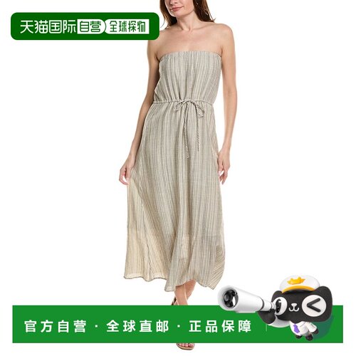 自营Bella Dahl Strapless Linen-Blend Maxi Dress - red 美国奥