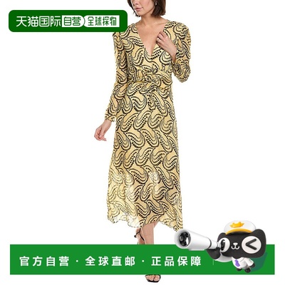 自营Sandro Maxi Dress - yellow 美国奥莱直发连衣裙