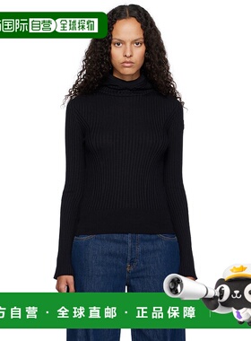 1h可退 香港直邮潮奢 Moncler 盟可睐 女士 黑色连帽衫 J20939G00