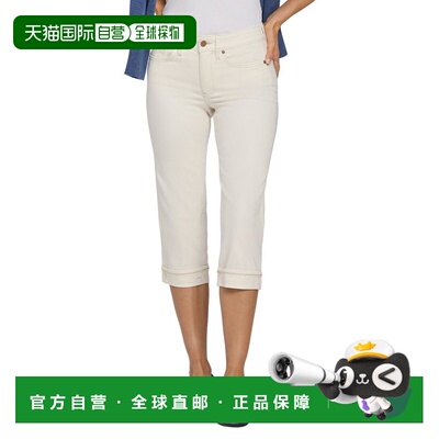 自营NYDJ玛丽莲复古白色作物让-白色 美国奥莱直发