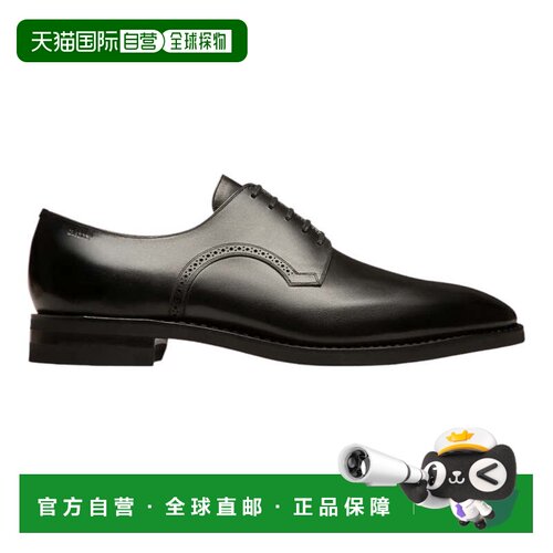 自营Bally Scrivani 6193768 Men's Black Calf Shiny Leather De