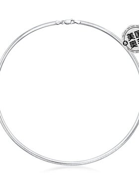 自营Ross-Simons 意大利 4 毫米纯银圆顶欧米茄项链 - 16 英寸 【