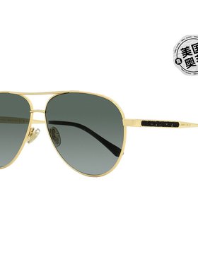 Jimmy Choo 女士飞行员太阳镜 Jimena 2M29O 金色/黑色 60 毫米 -