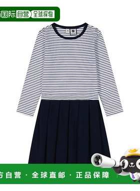 自营 Busy Bees Francesca 低腰连衣裙 - 蓝色条纹 美国奥莱直发